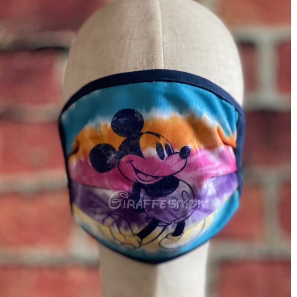 Disney Parks Mickey Mouse Tye Dye Face Mask